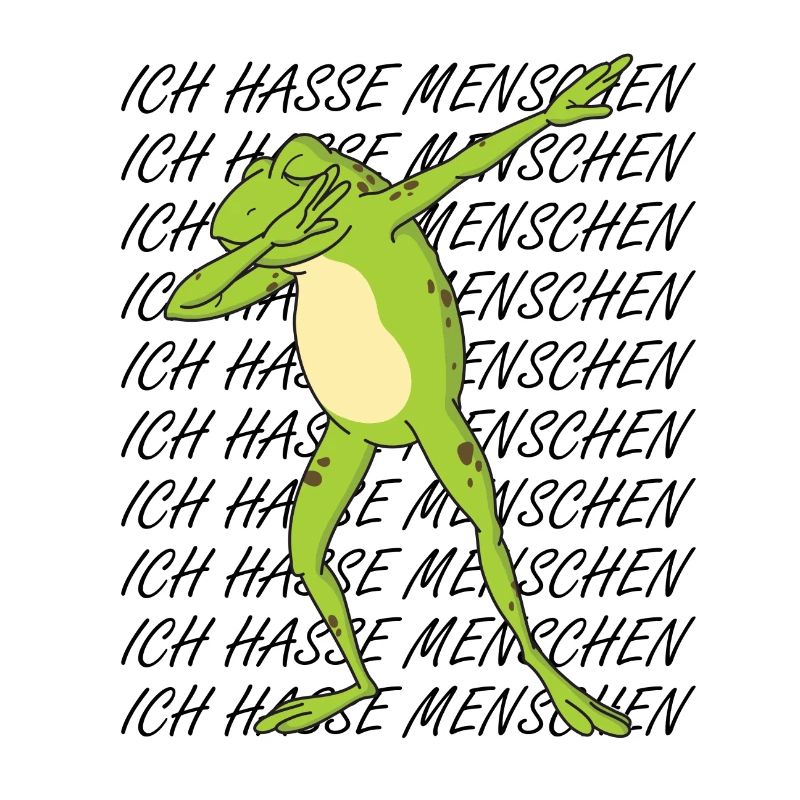 Frosch Dab-Ich hasse menschen