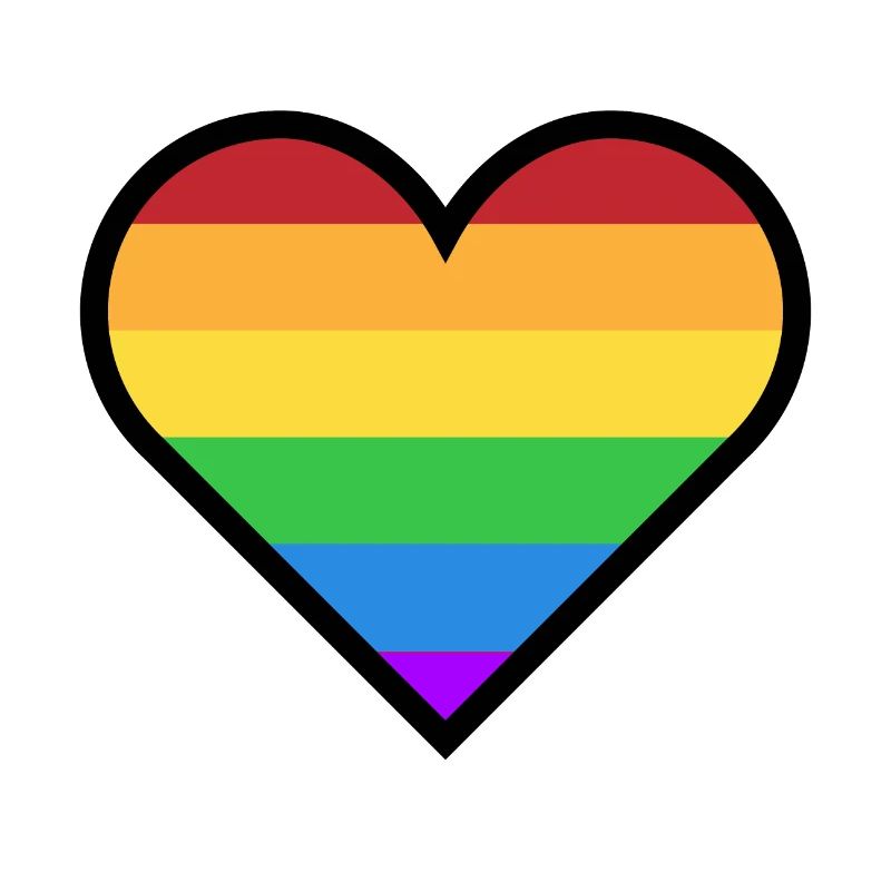 Heart rainbow