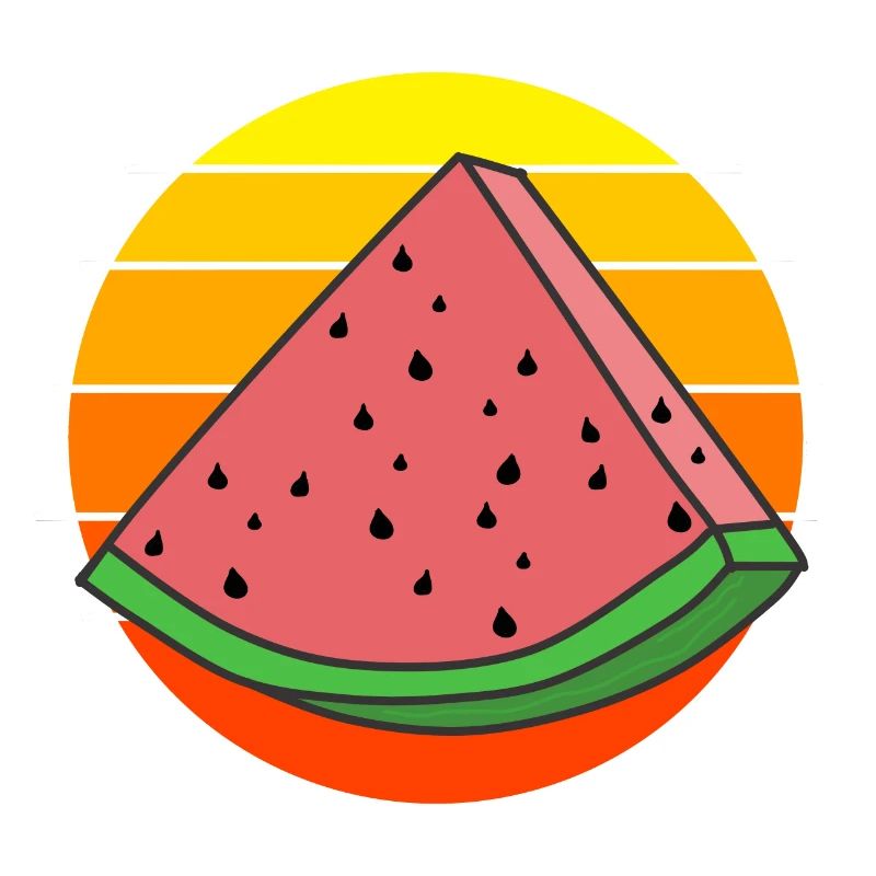 Pastèque vintage pièce de pastèque