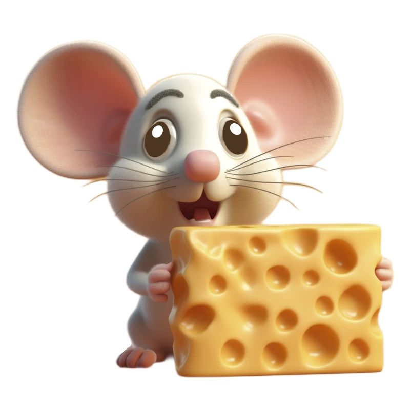 Maus mit Käse