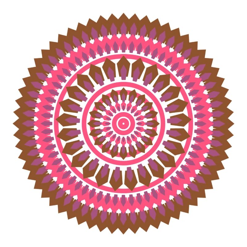 mandala pink lila
