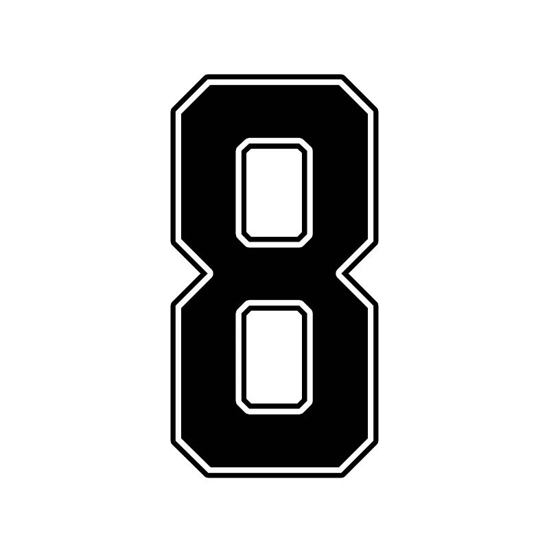8 years jersey number 8