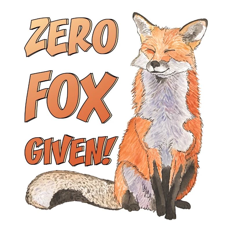 Zero Fox given No Fox given niedliche Fuchs