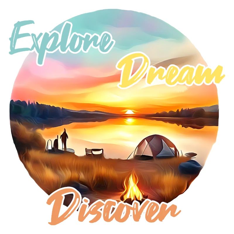 Camping Abenteuer Explore Dream Discover