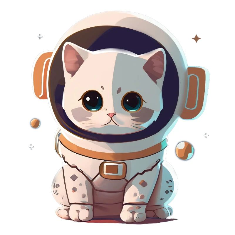 Chatstronaute mignon #2