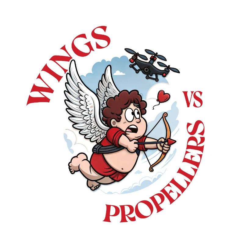 Wings vs Propellers, Cupidon vs Drone, Valentine’s
