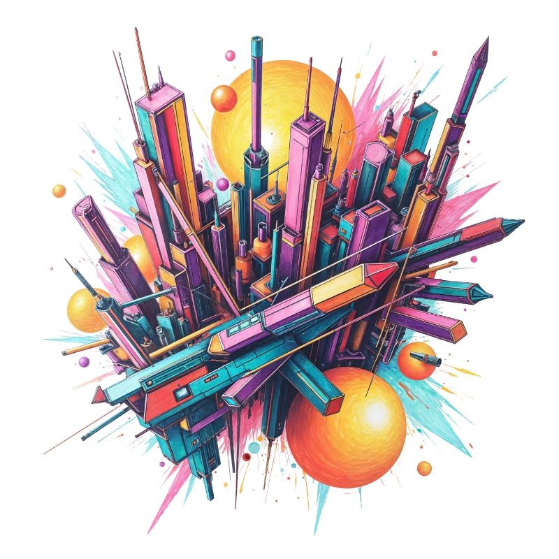 Abstrakte Stadt