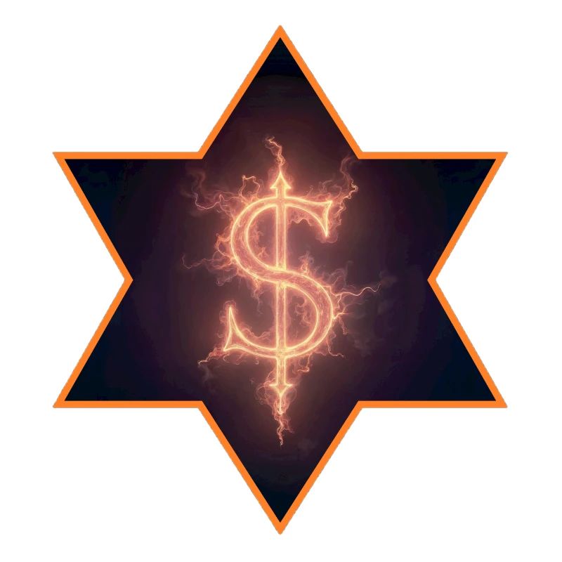 Brennendes Dollarzeichen