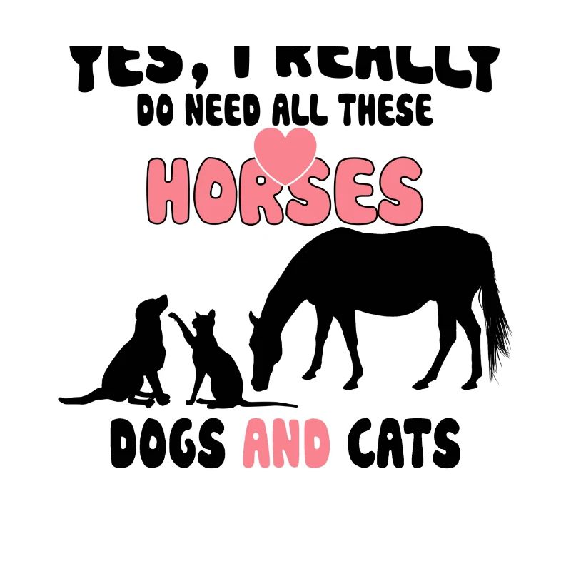 Chevaux Chiens et chats