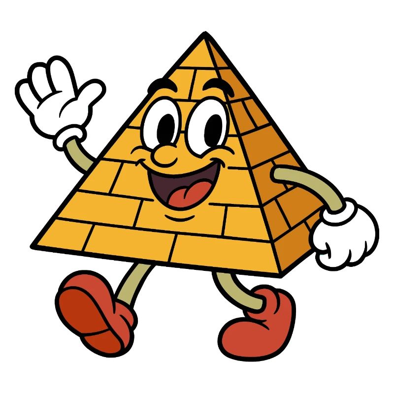 Sprechende verrückte Pyramide