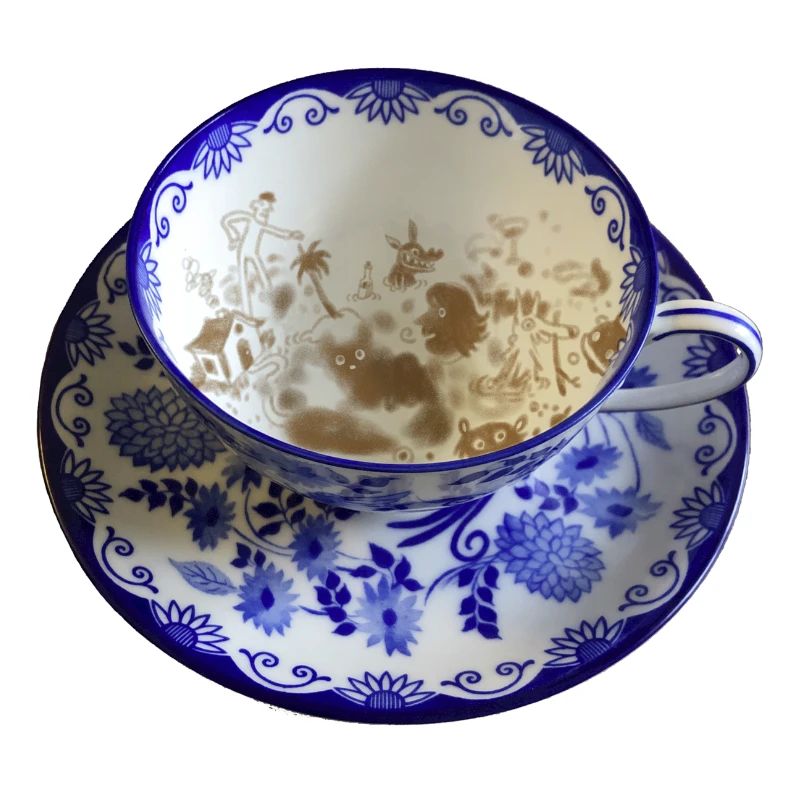 Cup with coffee grounds