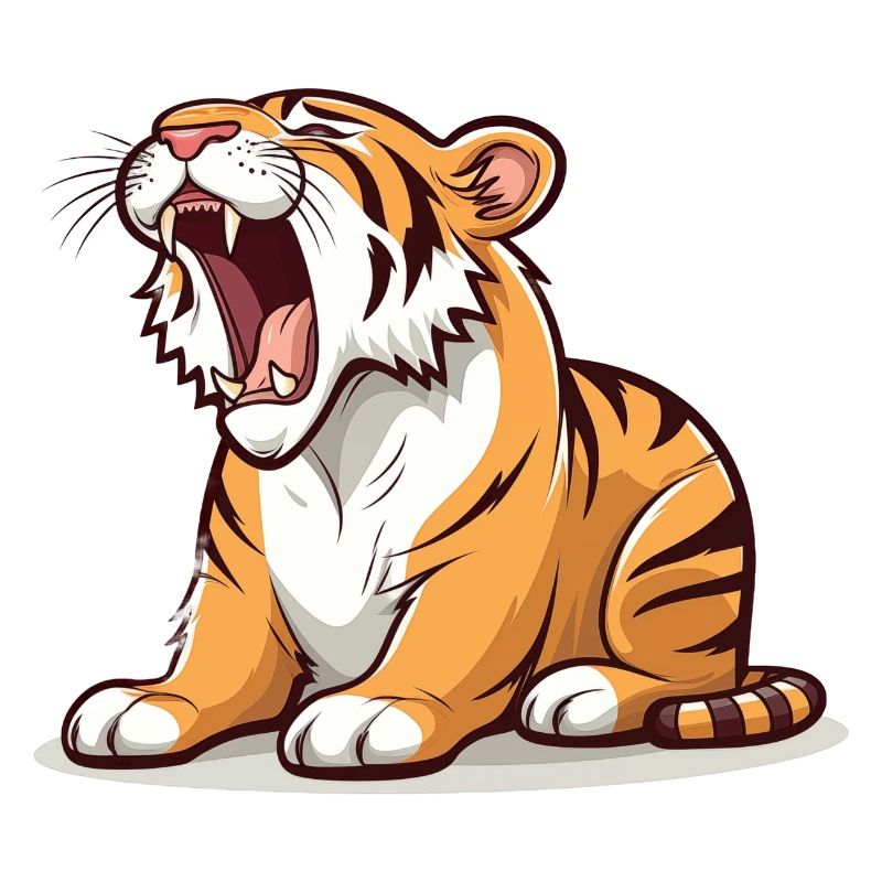 Müder Tiger