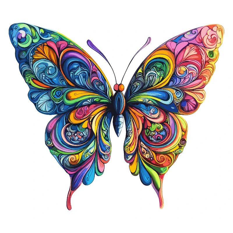 Bunter Farbenschmetterling