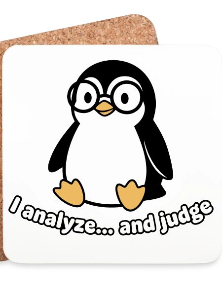 Pinguin Denker mit Brille