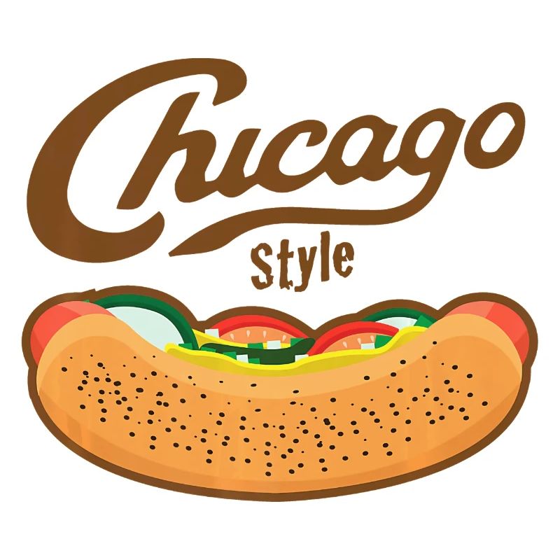 Chicago Style Hot-Dog-Tee