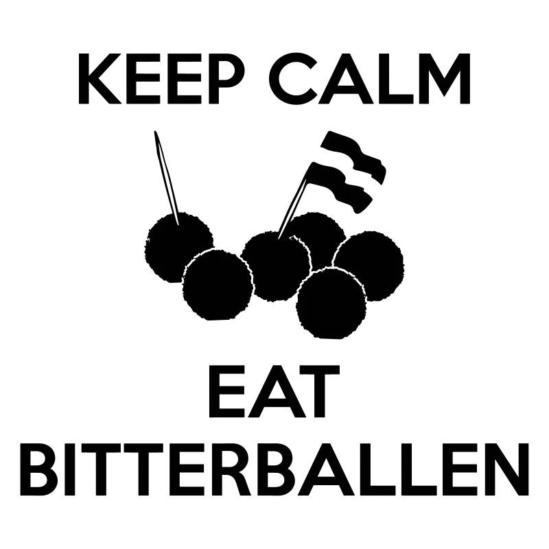 AVM KEEP CALM Essen Sie Bitterballen Multi Color Vector