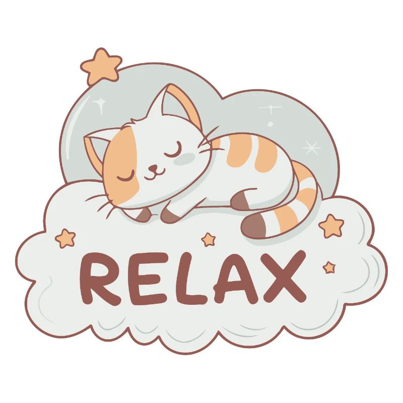 Dreamy kitten on pastel cloud