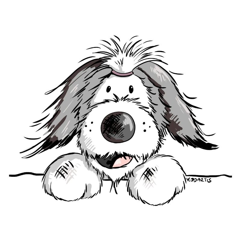 Fröhlicher Bearded Collie