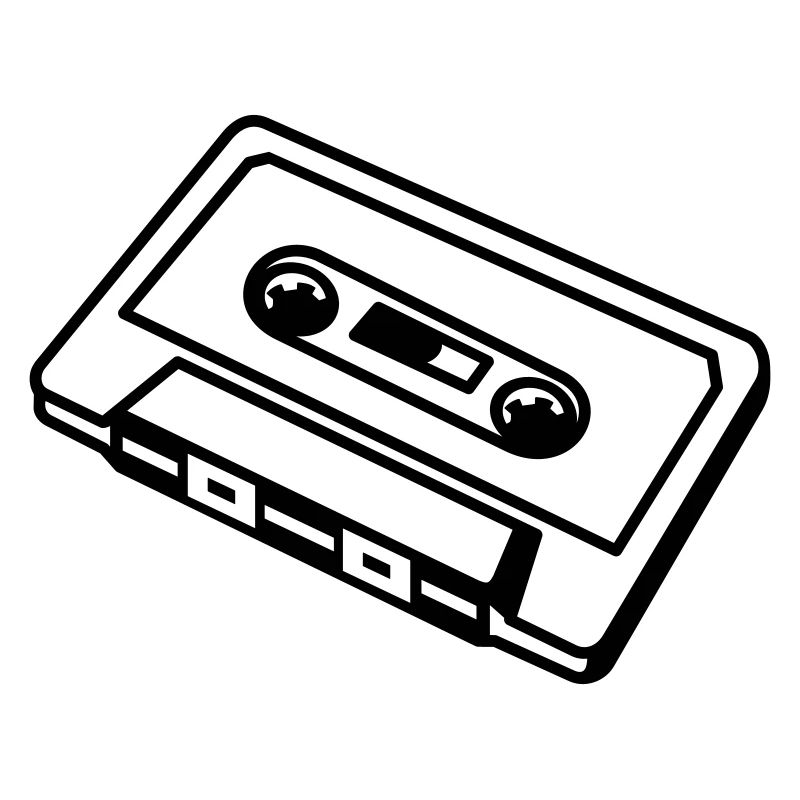 Cassette rétro – Conception musicale de mixtape old school