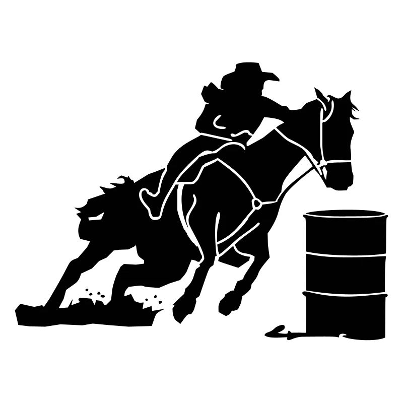 Equestrian Western Riding - Barrel Race