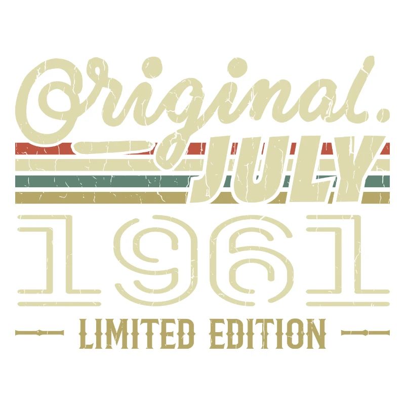 Juli 1961 Original Geburtstagsgeschenk 1961