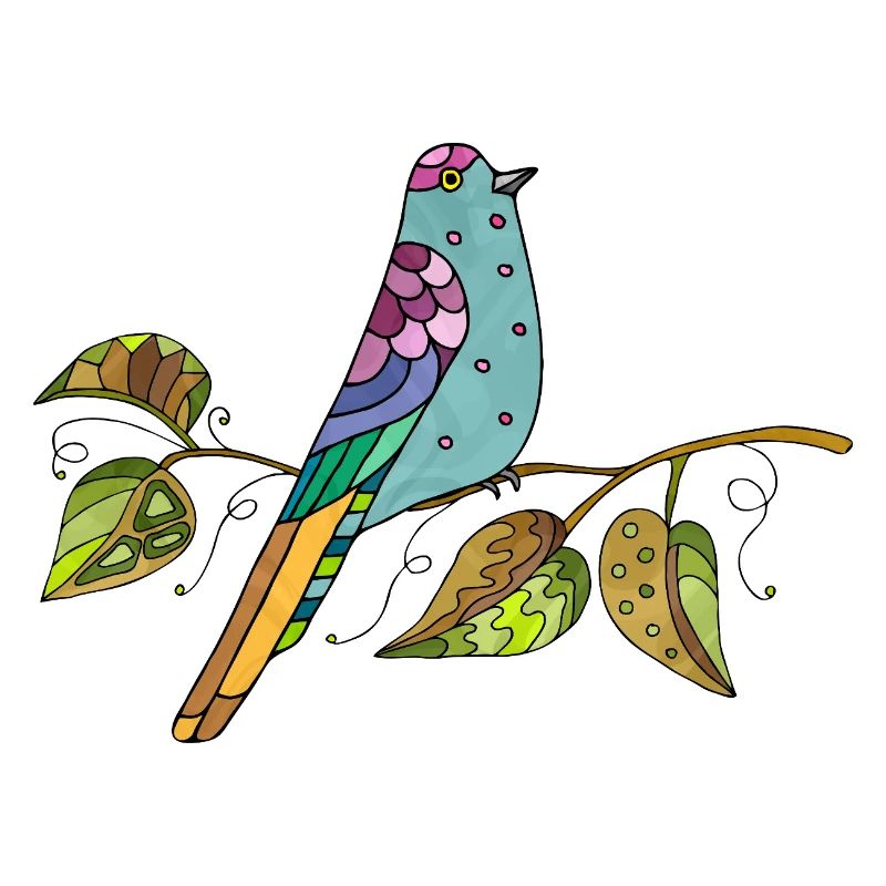 Bunter Vogel