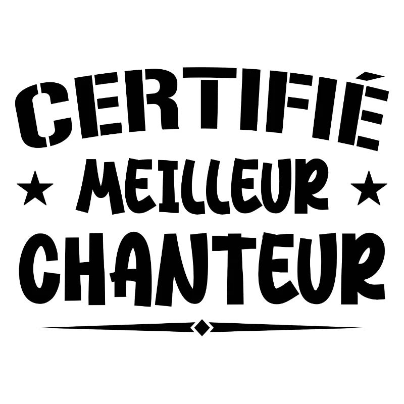 Certified Best Singer - Singer Gift