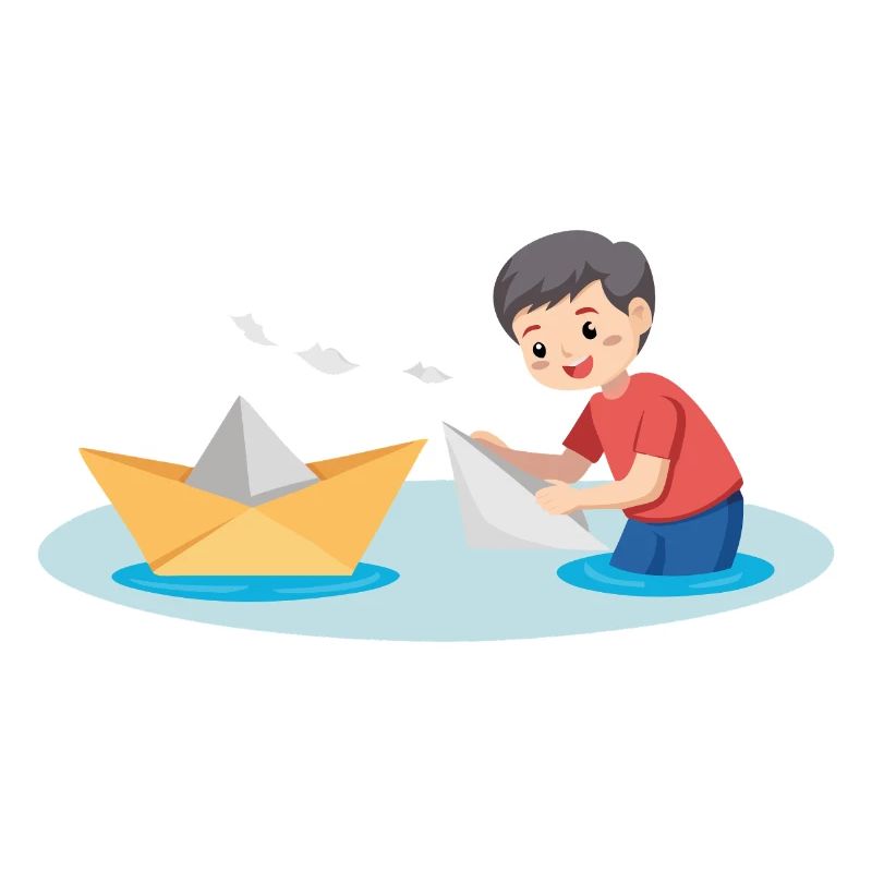 Papierboot spielen