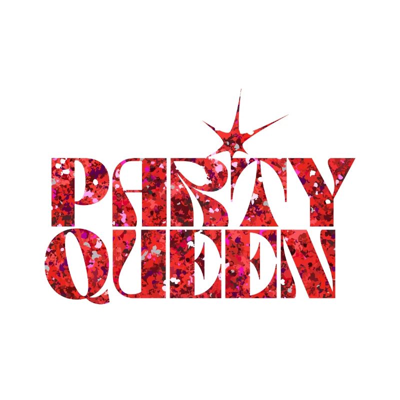 Party Queen Roter Glitzer