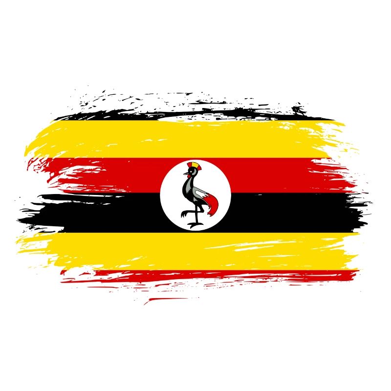 Drapeau drapeau de l'Ouganda