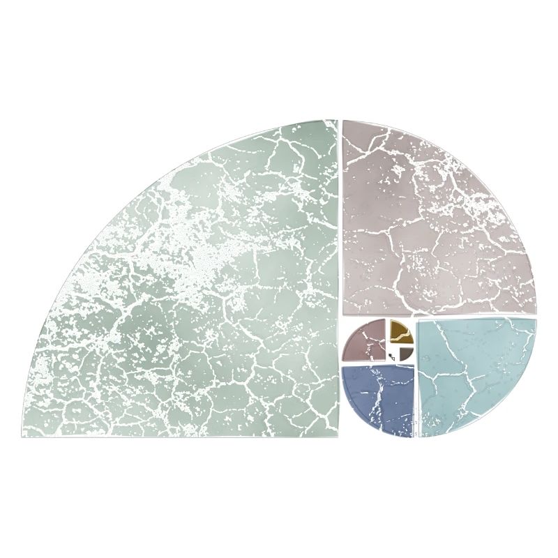 Fibonacci Spiral Sequence - Light Colored 1