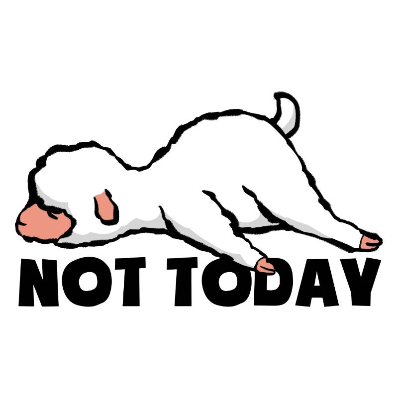 Not today - Tired and lazy - Lamb - Sheep