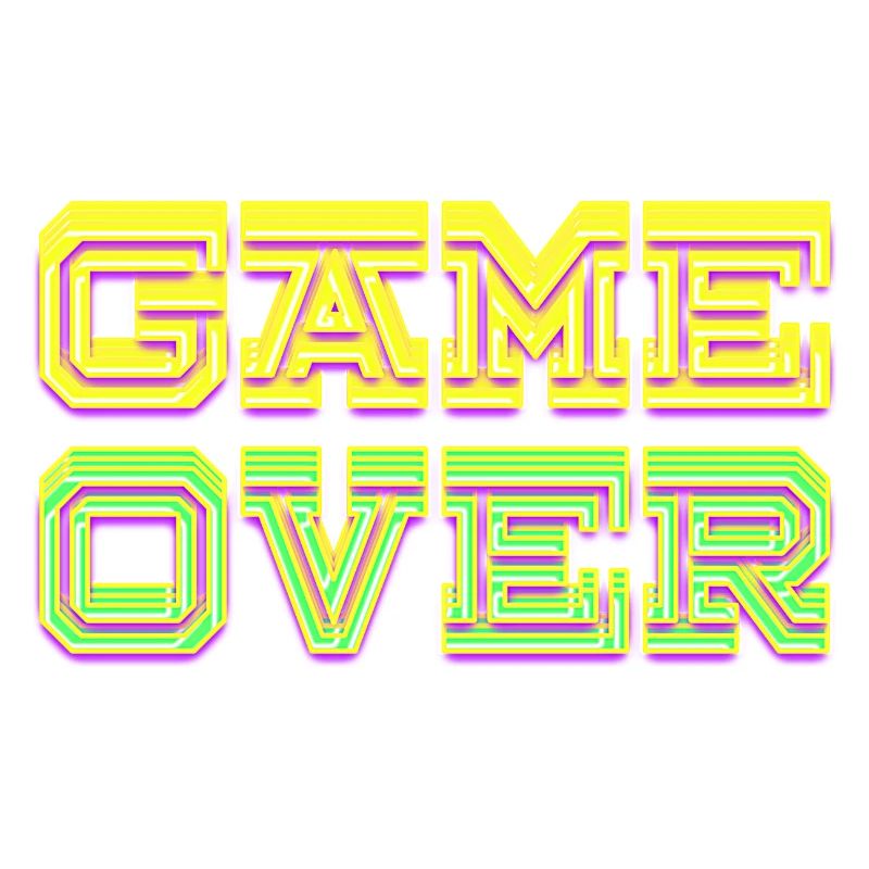 Spiel beendet Neon