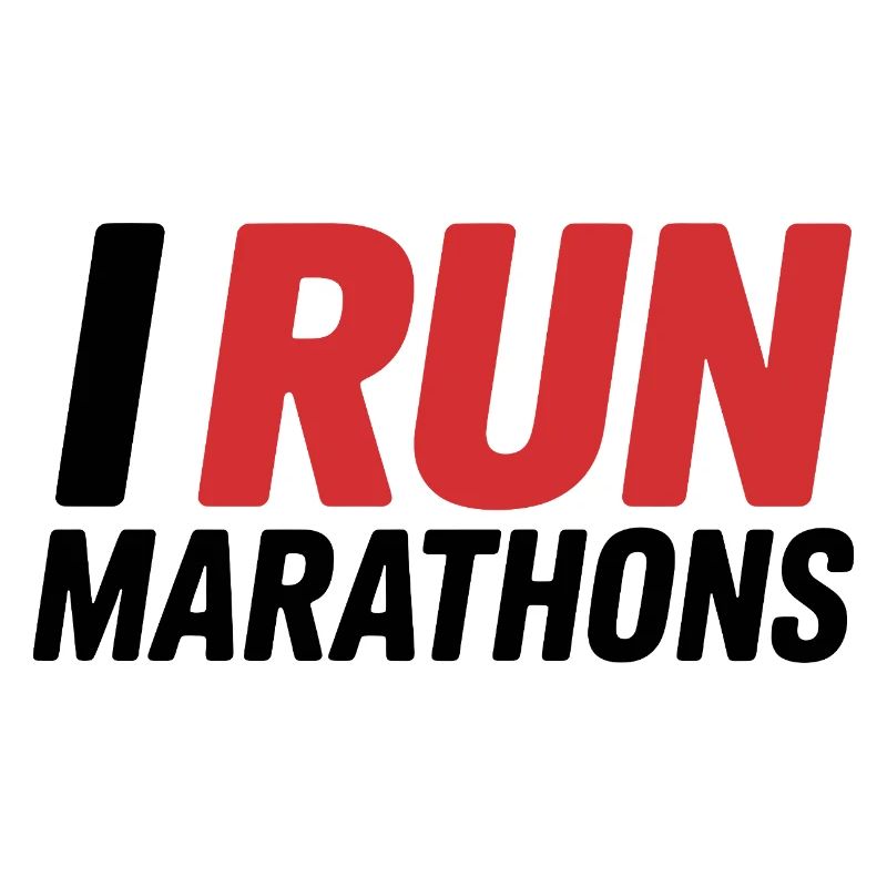Lettrage de I Run Marathon