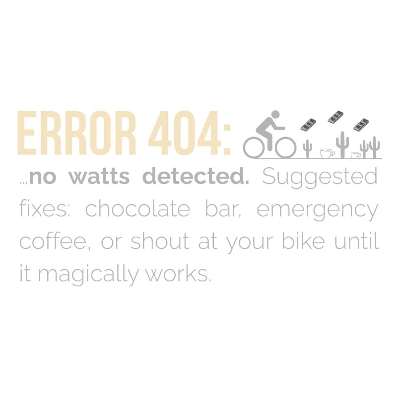 Sweat à capuche cyclable – 404 : Aucun watts détecté