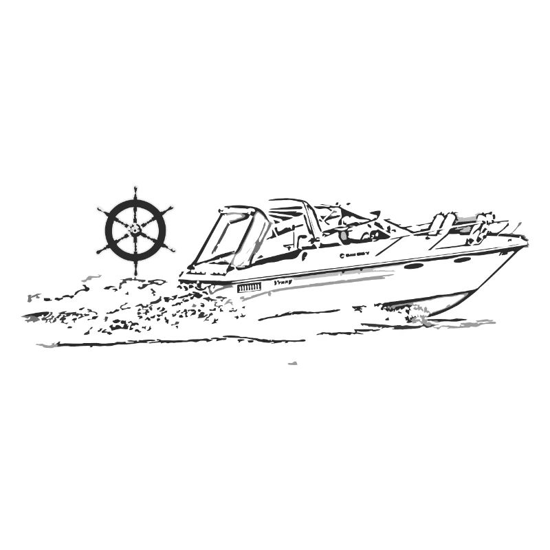 motorboot steuerrad