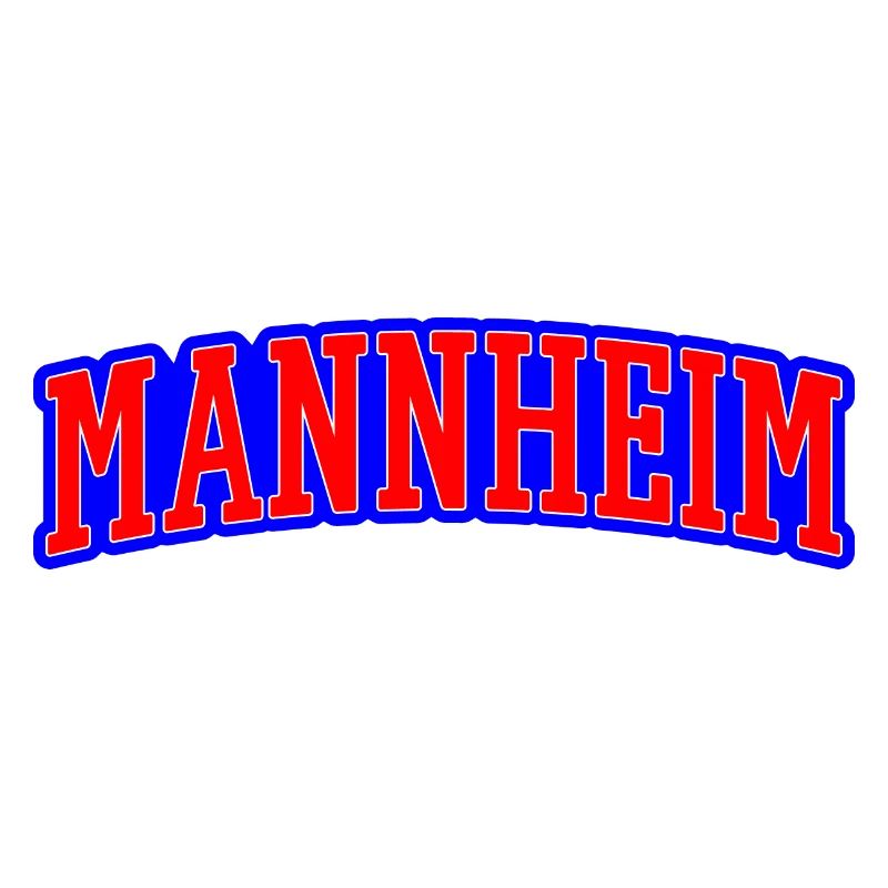 Marque de mots Mannheim Rouge Bleu