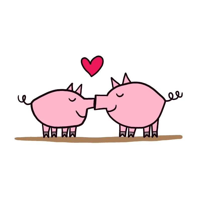 Baiser de cochon, baiser de cochons