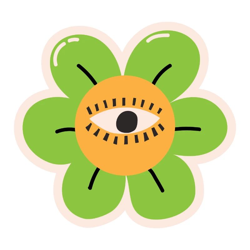 Dessin animé de fleurs