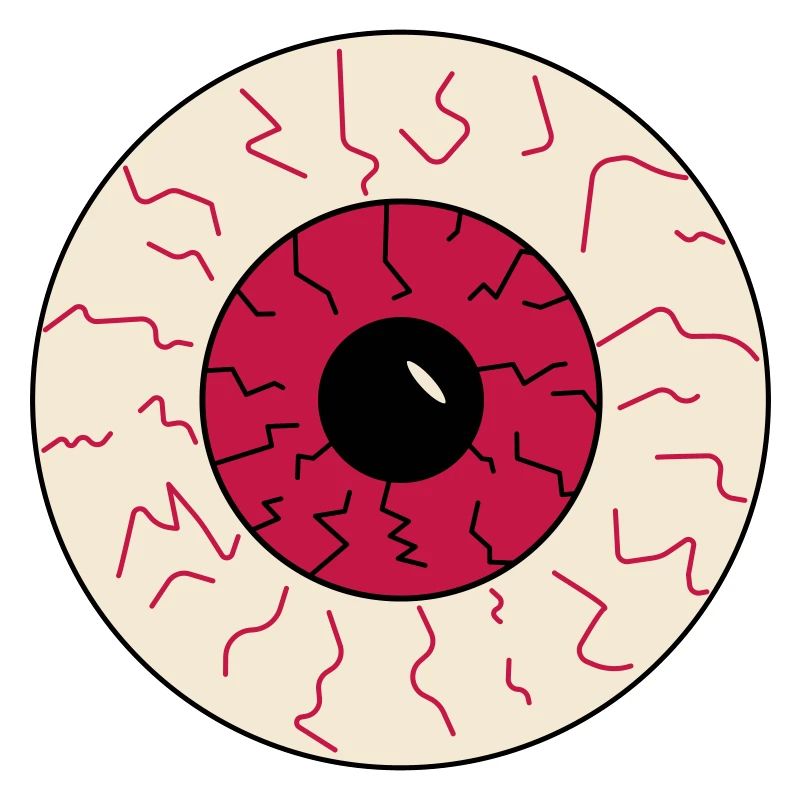 oeil injecté de sang halloween
