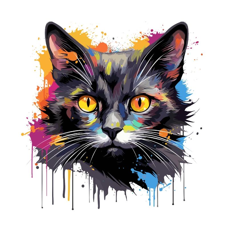 schwarze Katze