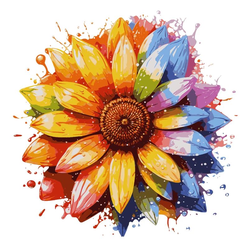 Rainbow Sunflower