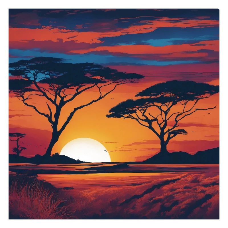 La steppe d’Afrique et les animaux