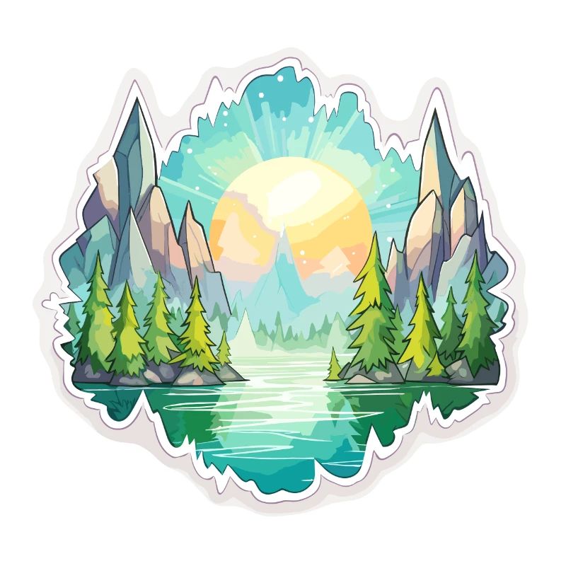 Landschaft - Illustration