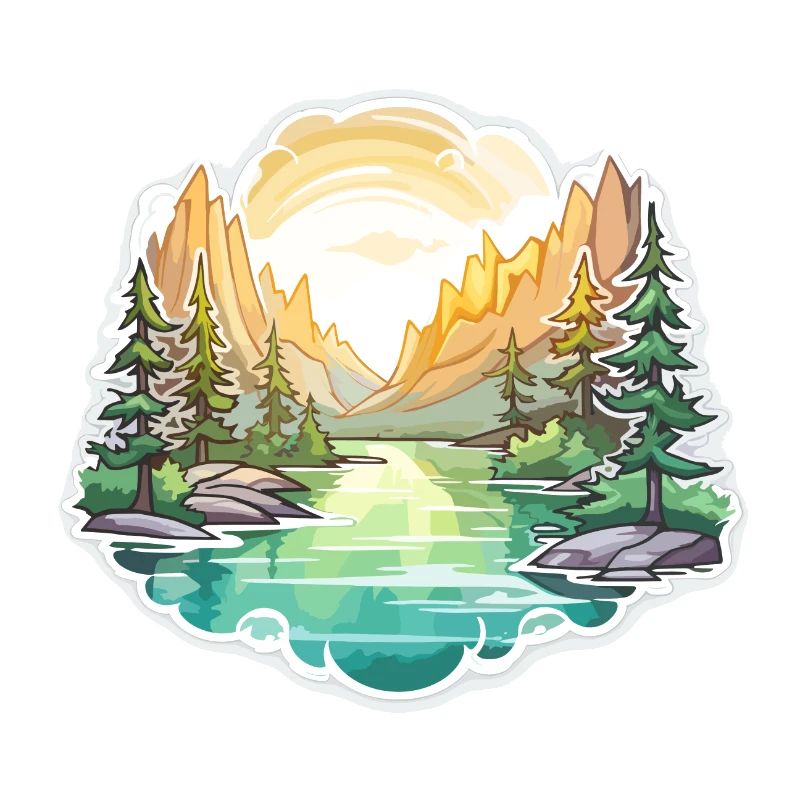 Landschaft - Illustration