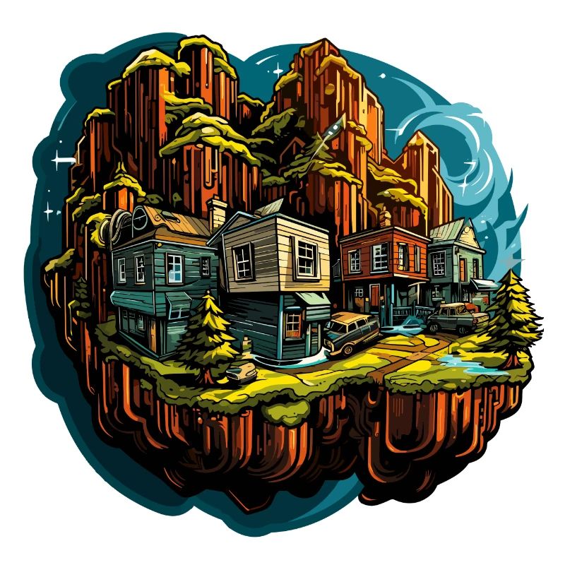 Landschaft - Illustration