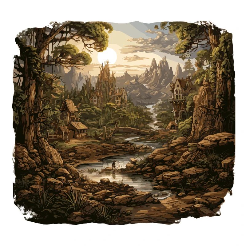 Landschaft - Illustration