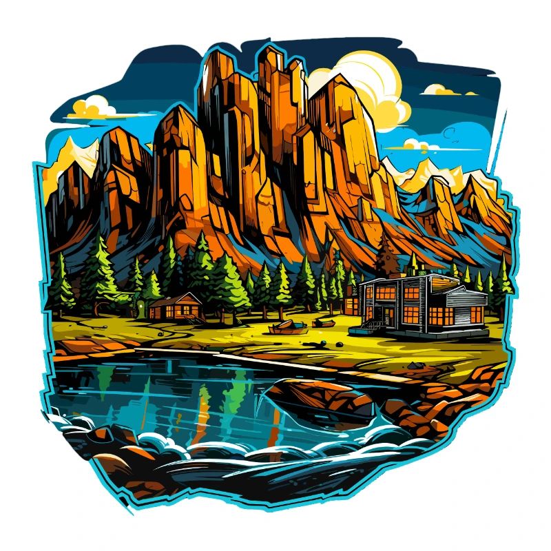 Landschaft - Illustration