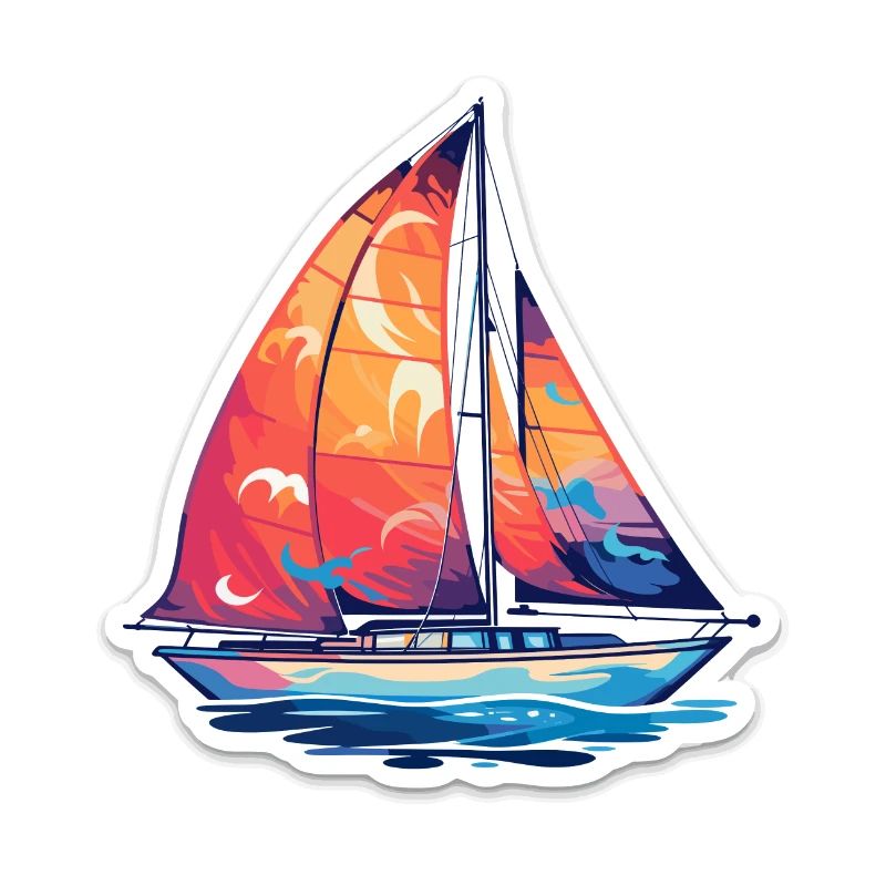 Segelboot - Illustration