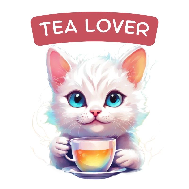 Cat with tea